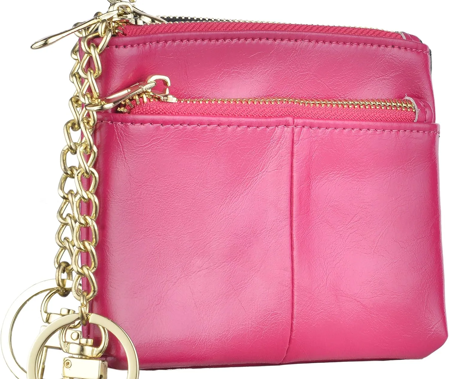 Beurlike Womens RFID Coin Purse Change Wallet Small Leather Card Holder Keychain