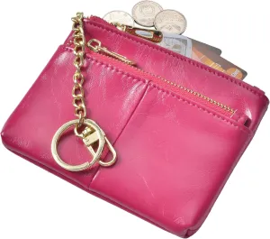 Beurlike Womens RFID Coin Purse Change Wallet Small Leather Card Holder Keychain