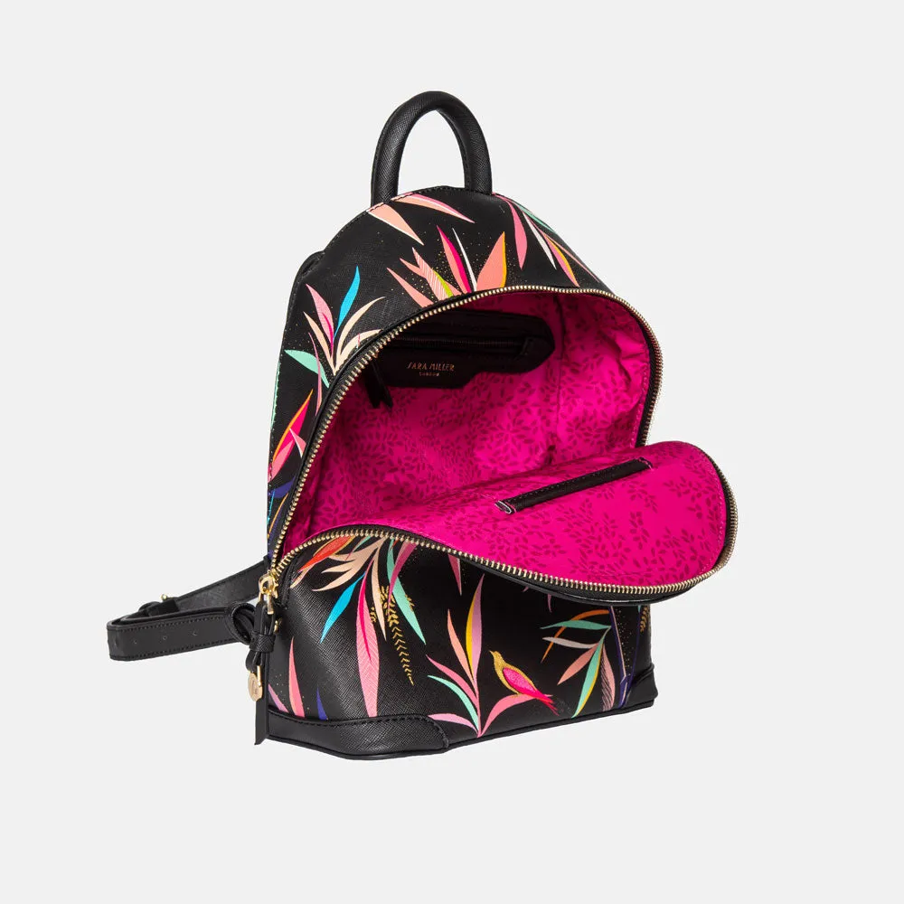 Black Bamboo Mini Backpack