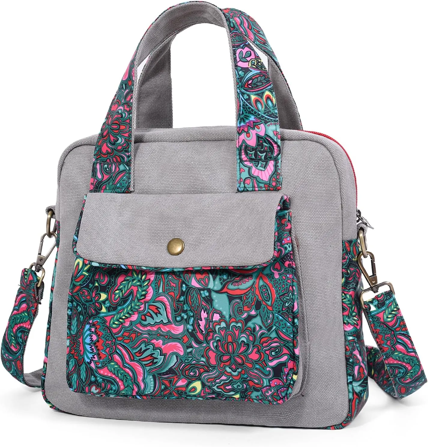 Black Butterfly Premium Canvas Shoulder Bag, Top Handle for Women, Lightweight Handbag, Small Style Crossbody
