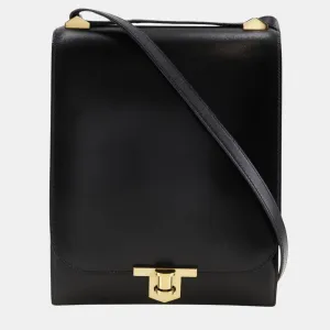 Black Leather Chaine d'Ancre Bag