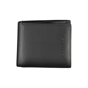 Black Leather RFID Wallet with Coin Purse