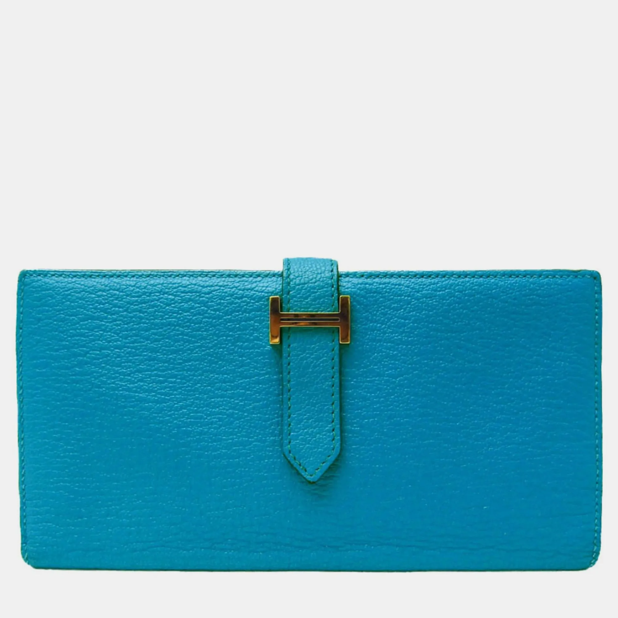 Blue Epsom Leather Bearn Classic Wallet