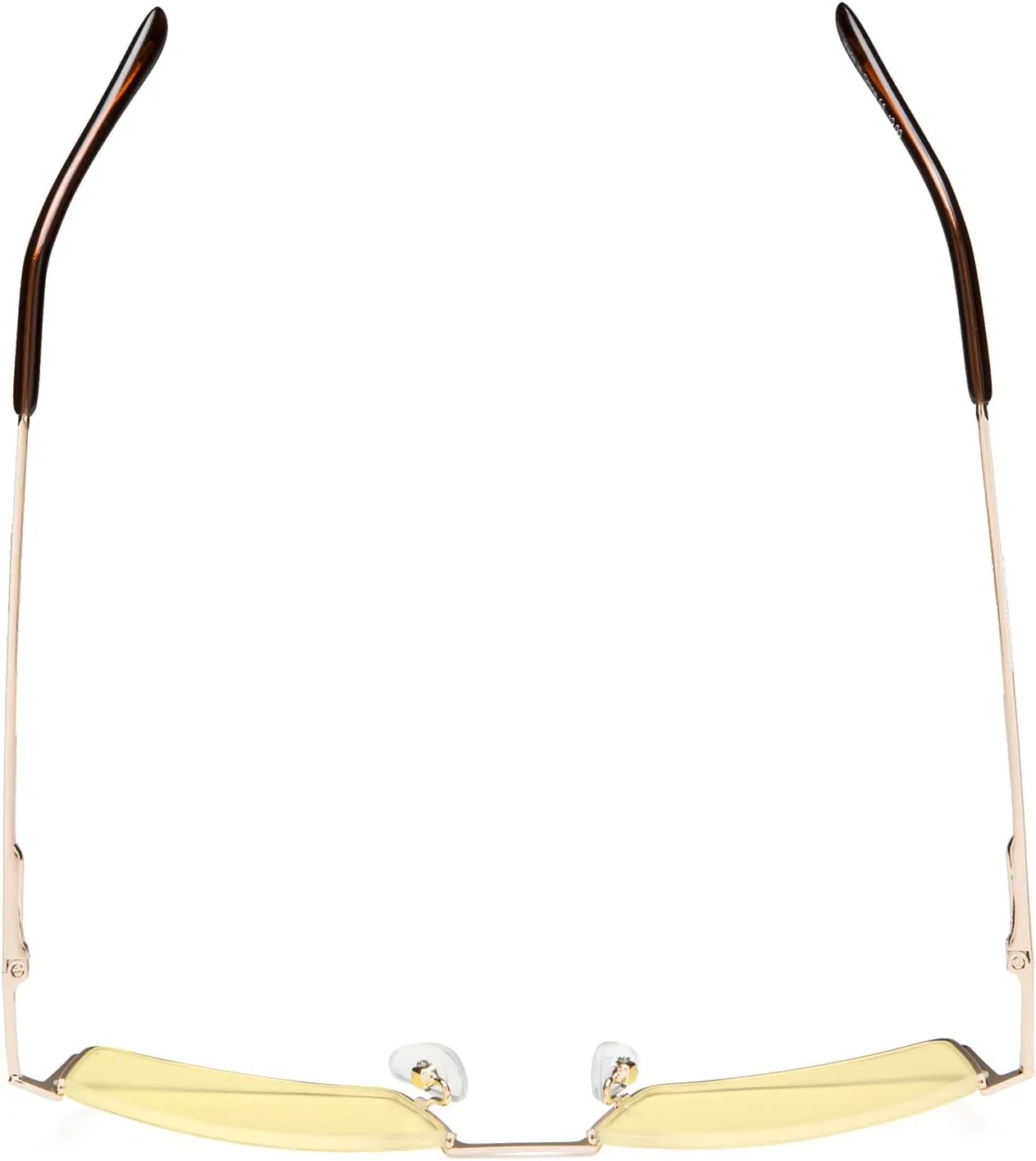 Blue Light Blocking Computer Reading Glasses - Half-rim Frame Yellow Tinted Lens