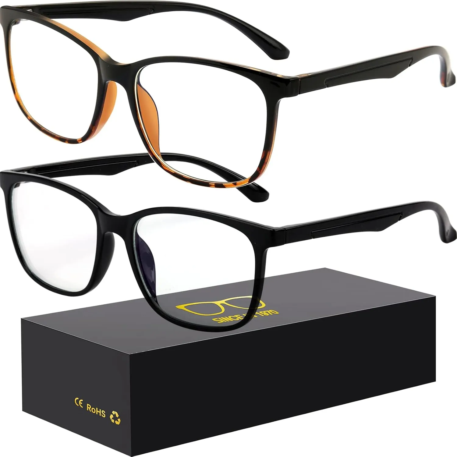 Blue-Light Blocking Glasses Computer Reading/Gaming/TV/Phones Glasses Fashion Anti Eyestrain UV Glasses for Women Men