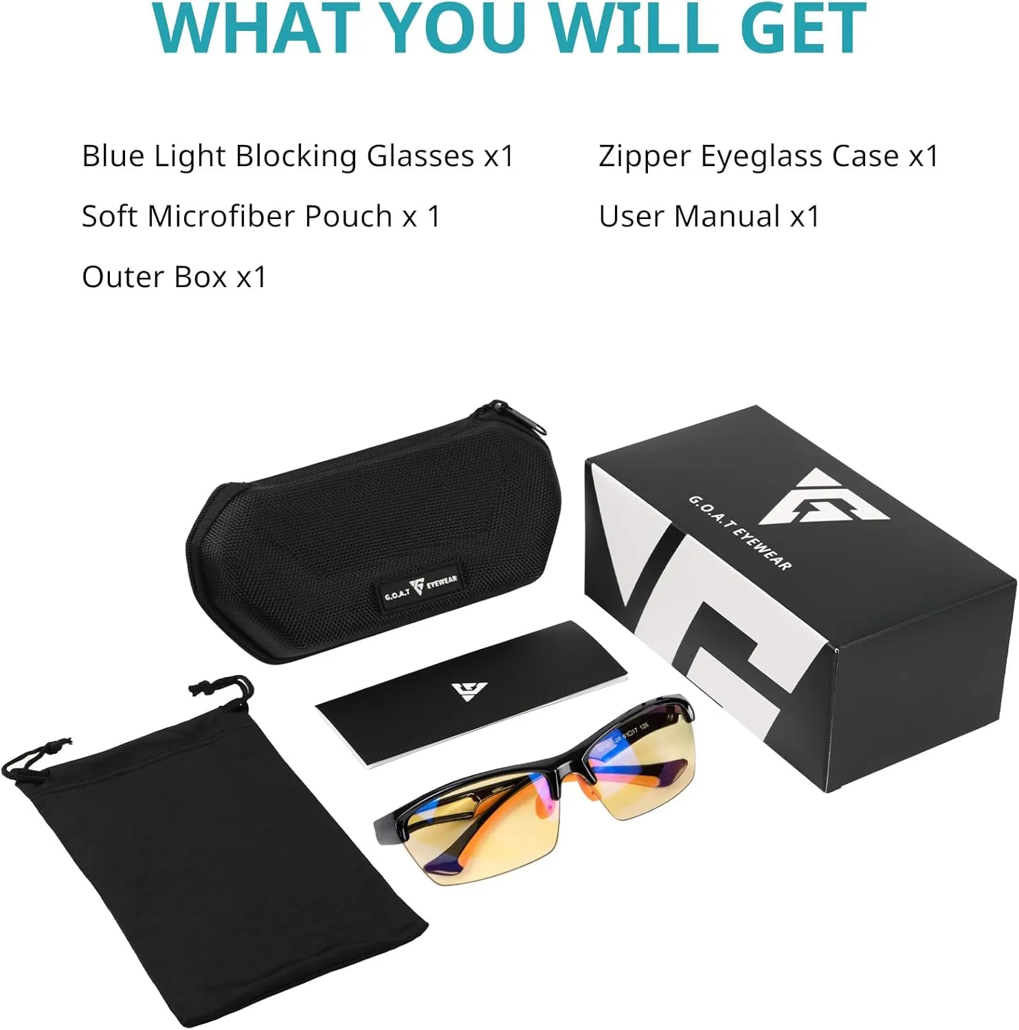 Blue Light Blocking Glasses for Men & Women, UV Protection, Blue Ray Screen Filter, Anti-Glare Coating