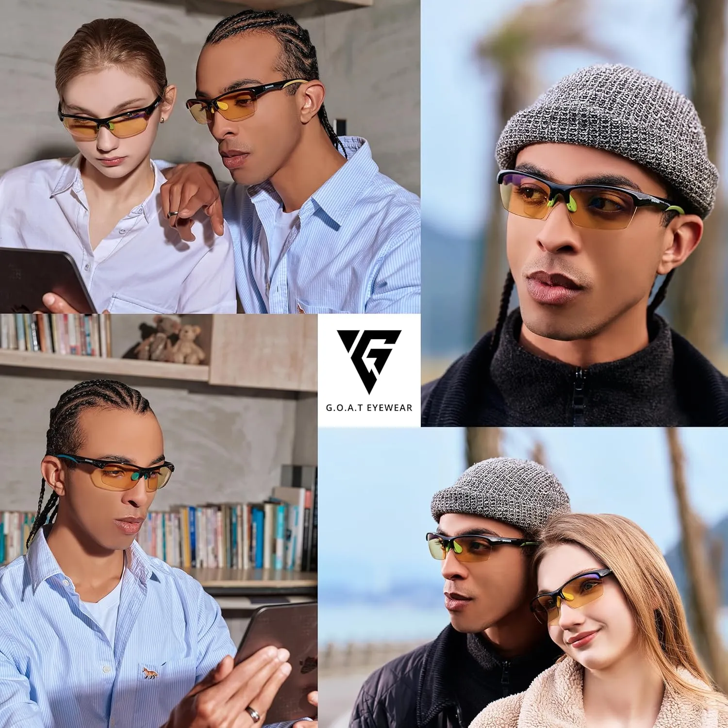 Blue Light Blocking Glasses for Men & Women, UV Protection, Blue Ray Screen Filter, Anti-Glare Coating