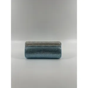 Blue/Silver Crystal Mini Clutch