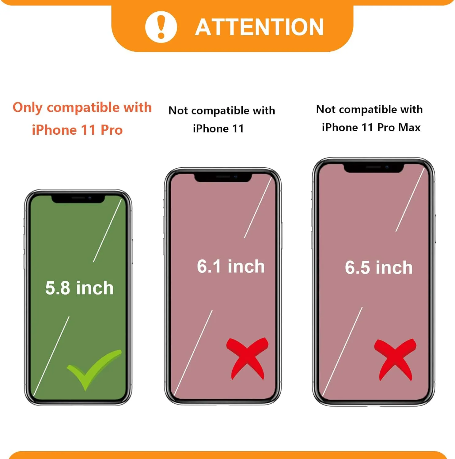 Bocasal Crossbody Wallet Case for iPhone 11 Pro, RFID Blocking PU Leather Zipper Handbag Purse Flip Cover, Kickstand Folio Case with Card Slots Holder Wrist Strap Lanyard 5.8 Inch (Red)