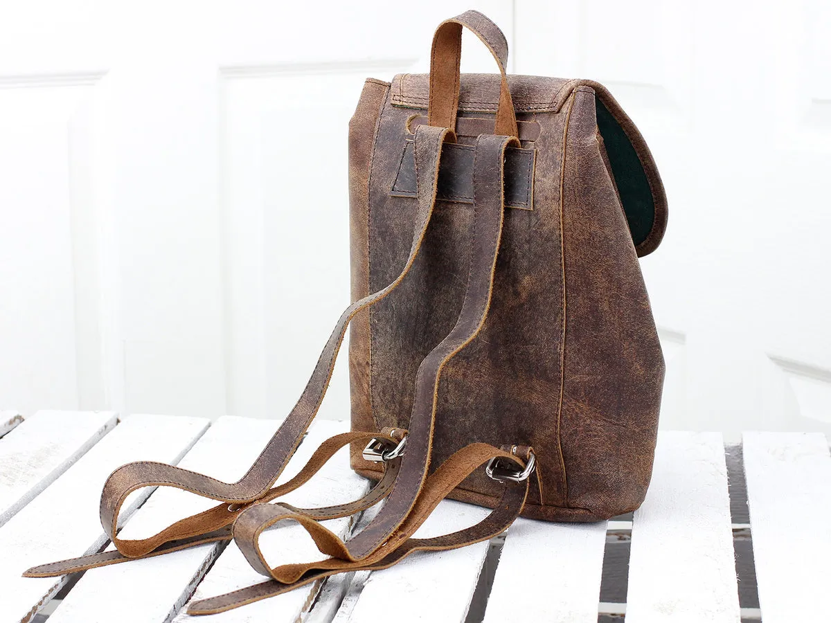 Boho Girls And Boys Mini Leather Backpack