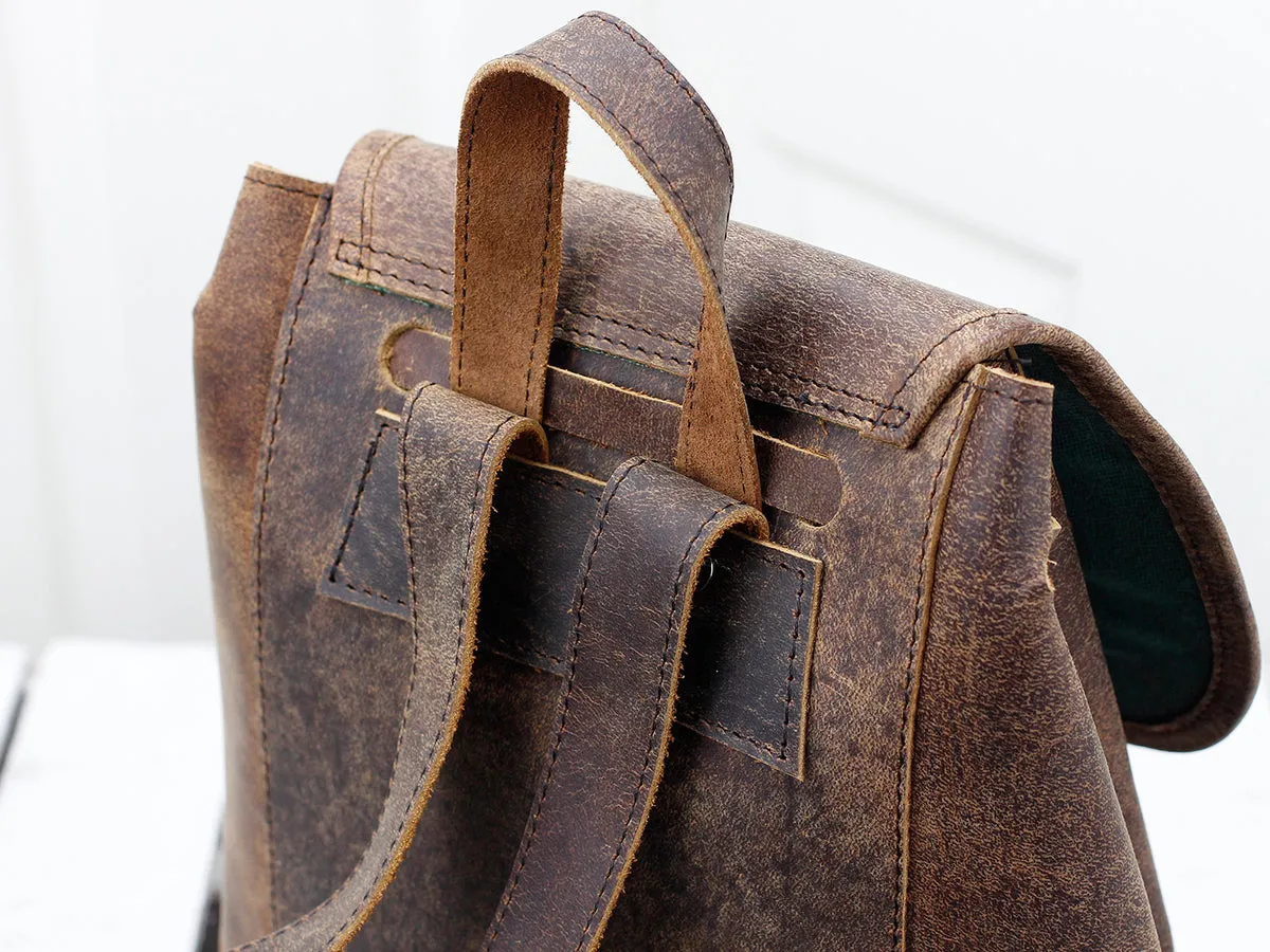 Boho Girls And Boys Mini Leather Backpack