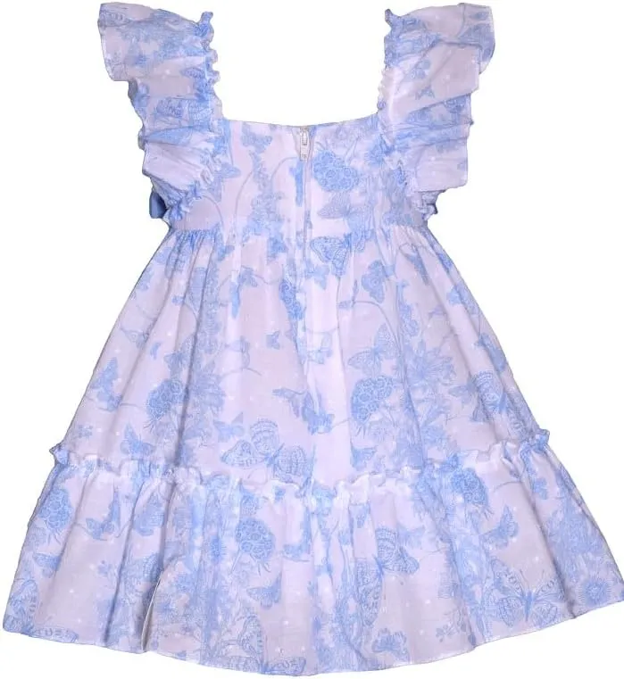Bonnie Jean Baby Girls 3M-4T Ruffle Sleeve Bow Front Dress and Headband