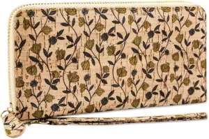 boshiho Cork Vegan Purse Wallet, Women's Smart Phone Clutch Long Purse with Card Holder