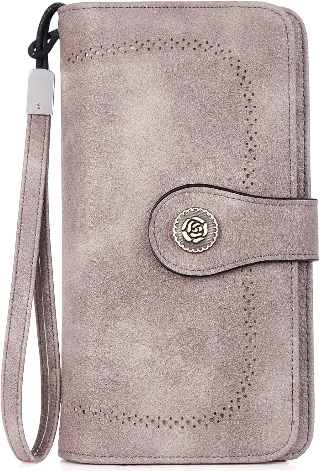 BOSTANTEN Leather Wallet for Women RFID Blocking Zip Around Credit Cards Holder Phone Clutch