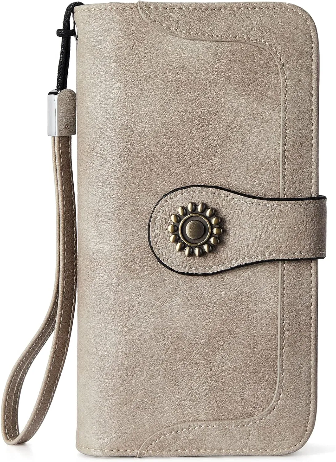 BOSTANTEN Leather Wallet for Women RFID Blocking Zip Around Credit Cards Holder Phone Clutch