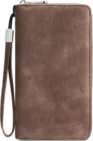 BOSTANTEN Leather Wallet for Women RFID Blocking Zip Around Credit Cards Holder Phone Clutch