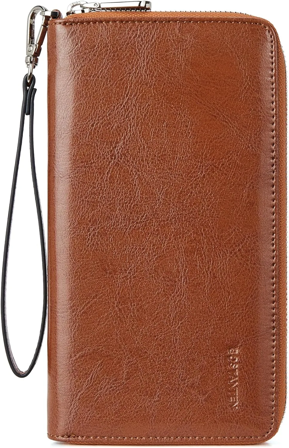 BOSTANTEN Leather Wallet for Women RFID Blocking Zip Around Credit Cards Holder Phone Clutch