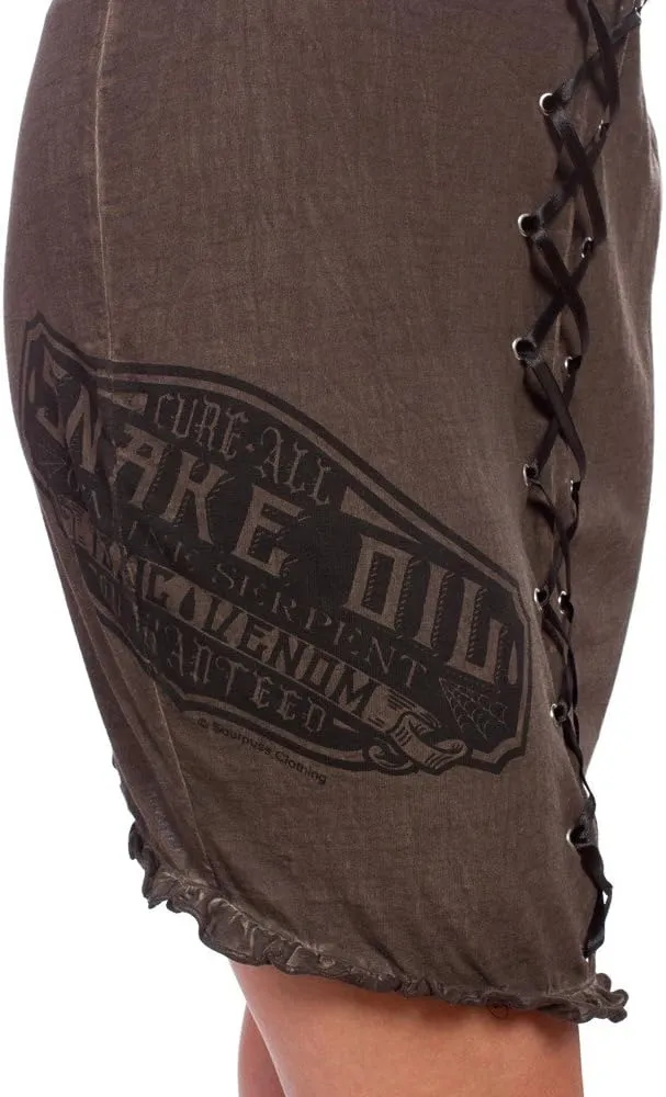 Brown Snake Oil Dress from Sourpuss Clothing