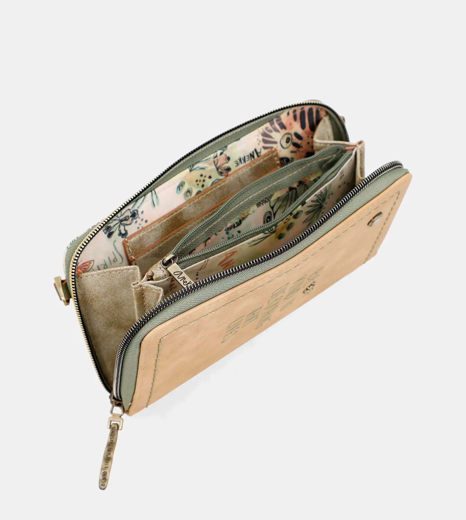 Butterfly 2 in 1 messenger and wallet bag