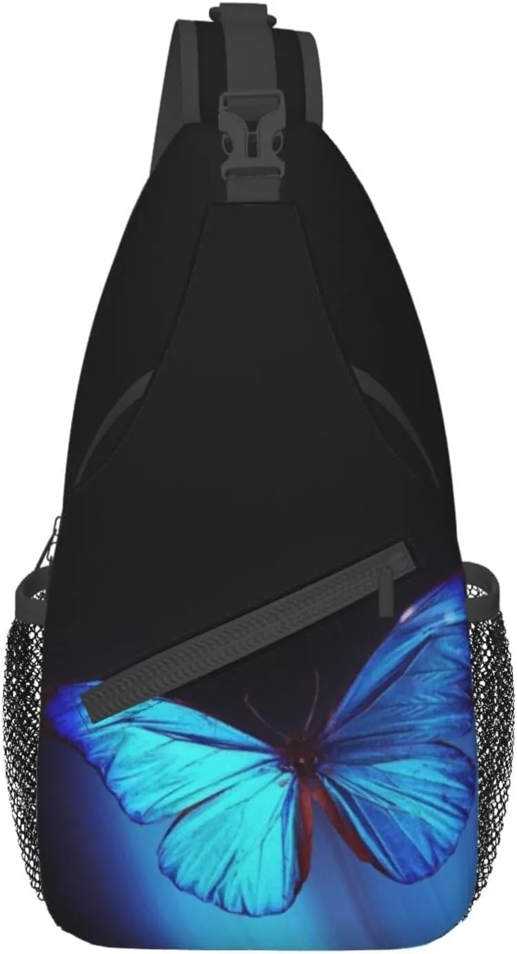Butterfly Crossbody Bag Women Shoulder Bag Backpack Cute Sling Bag Chest Casual Daypack for Outdoor