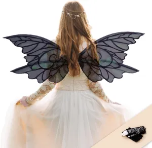 Butterfly Fairy Wings for Adults and Kids, Fairy Wings for Girls Accessories,Ideal for Cosplay,Halloween and Dress-Up Parties