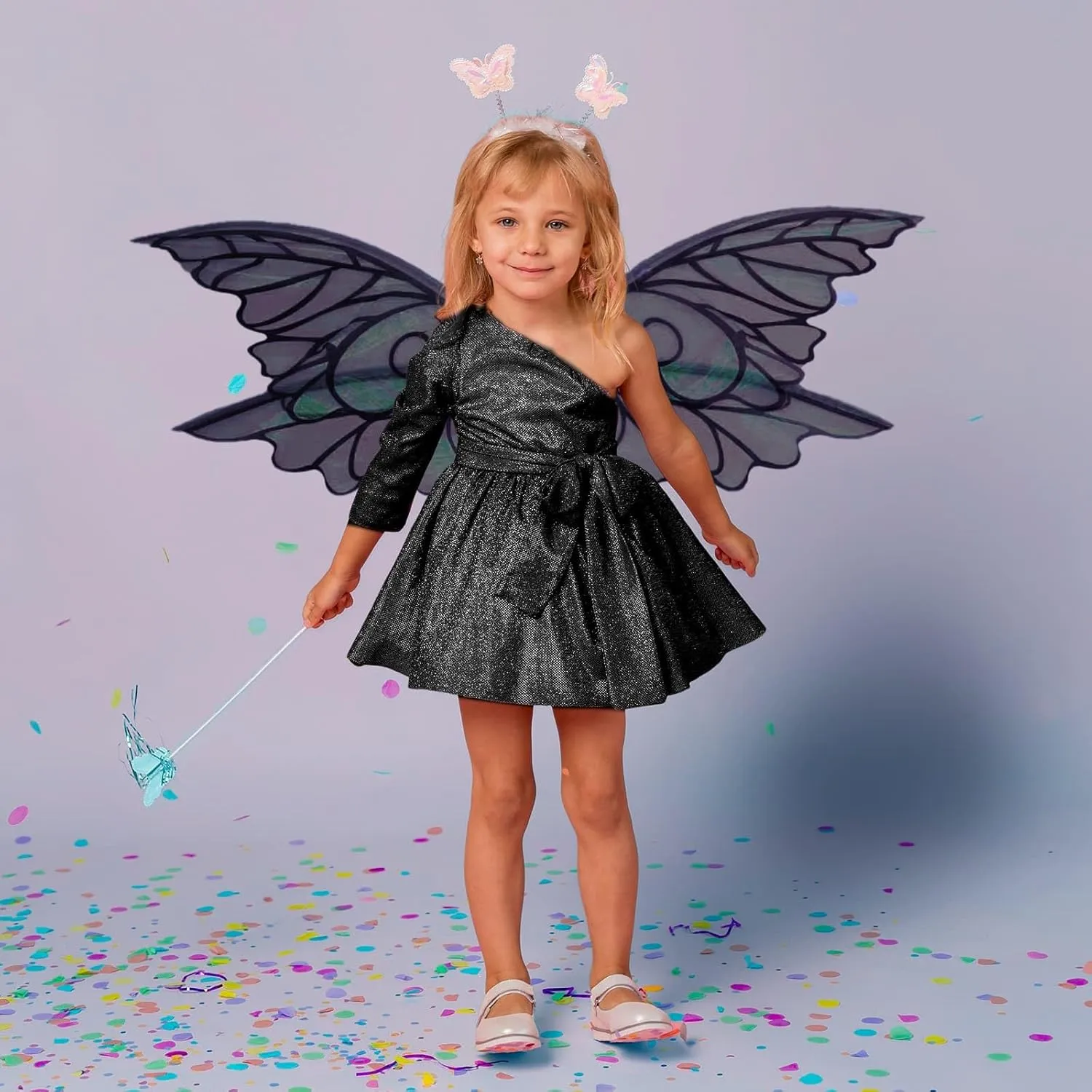 Butterfly Fairy Wings for Adults and Kids, Fairy Wings for Girls Accessories,Ideal for Cosplay,Halloween and Dress-Up Parties