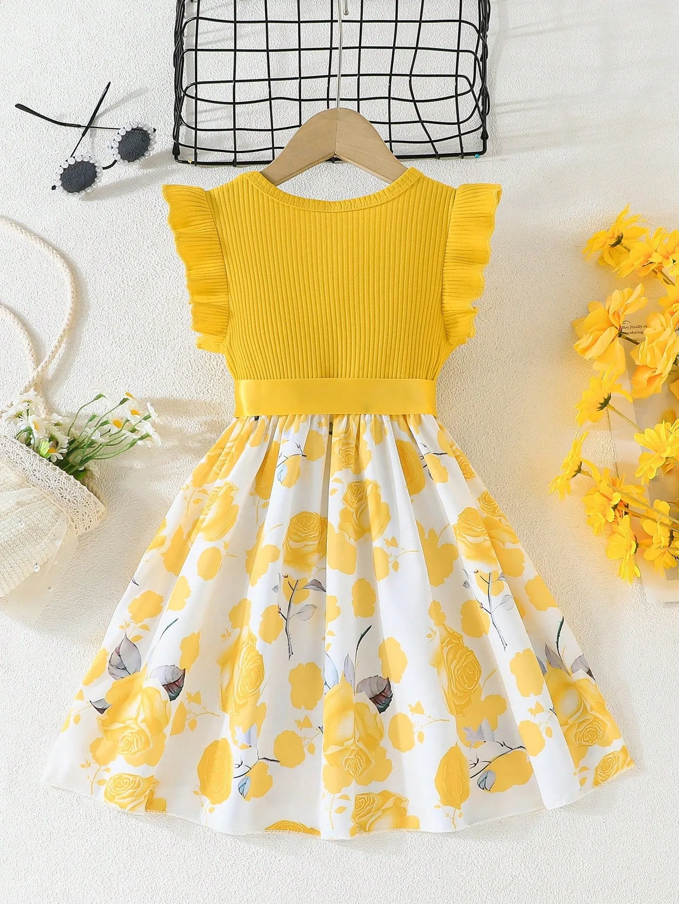 Butterfly quinceanera dress| Young Girl Cute Butterfly Summer Dress