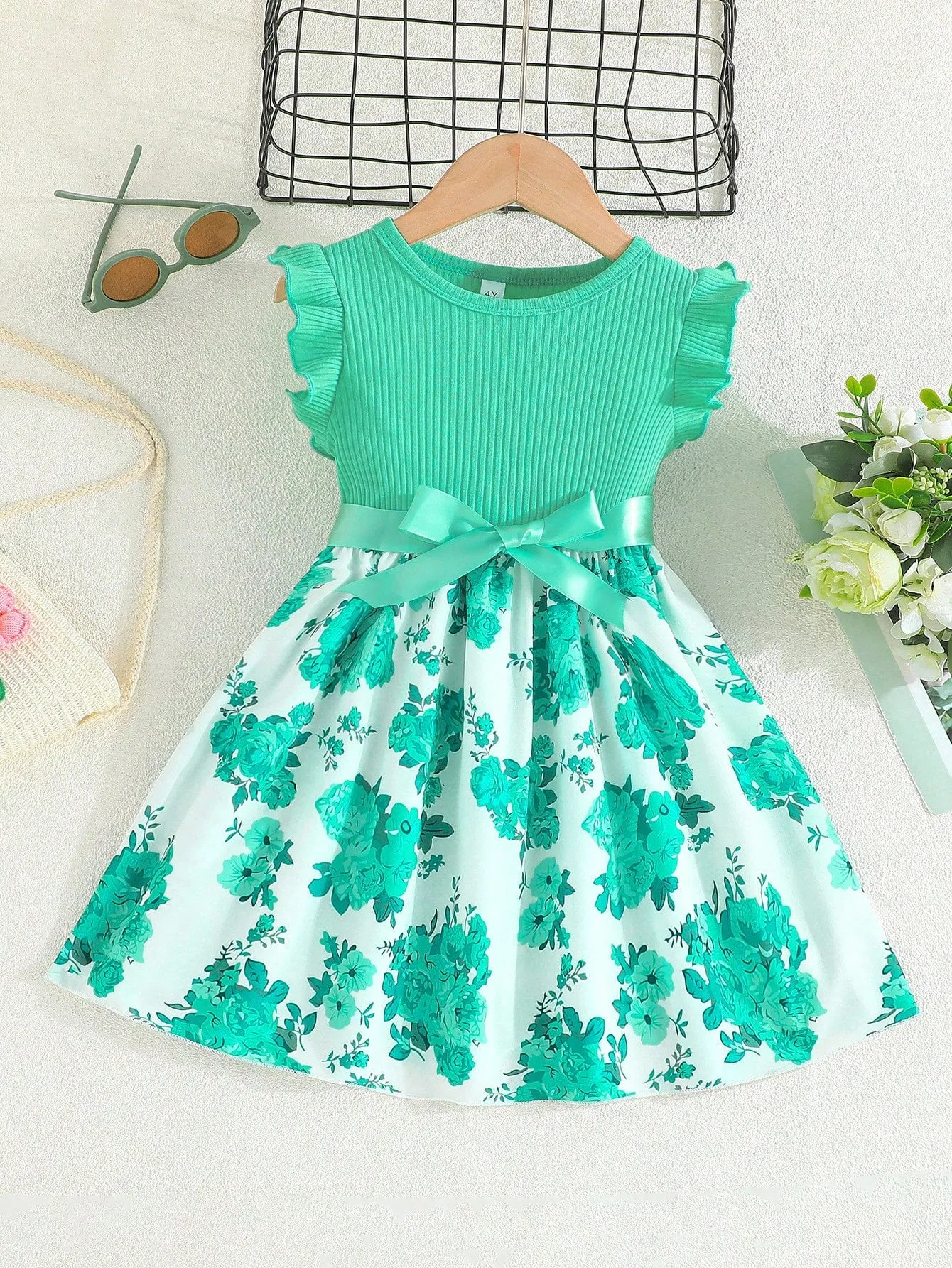 Butterfly quinceanera dress| Young Girl Cute Butterfly Summer Dress