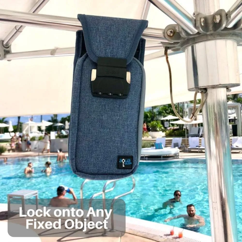 by AquaVault (on Shark Tank): Anti-Theft Portable Beach Chair Vault and Travel Safe. Packable, Lightweight & Slash Resistant. Use at the Beach, Pool, Waterpark, Cruise Ship, & More