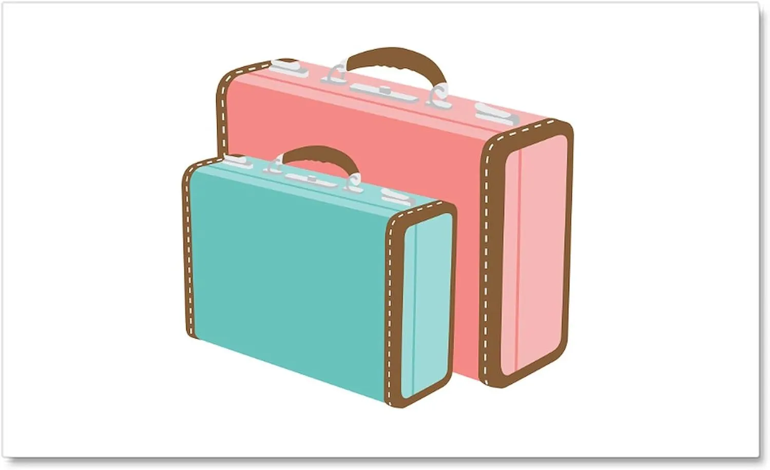 CafePress Travel Bags Car Magnet 20 X 12 Car Magnet, 20"x 12" Magnetic Door Display