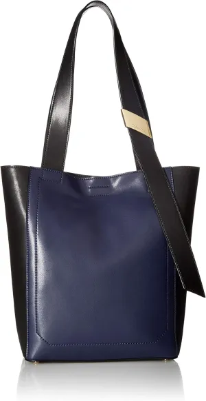 Calvin Klein Karsyn Nappa Leather Belted North/South Tote