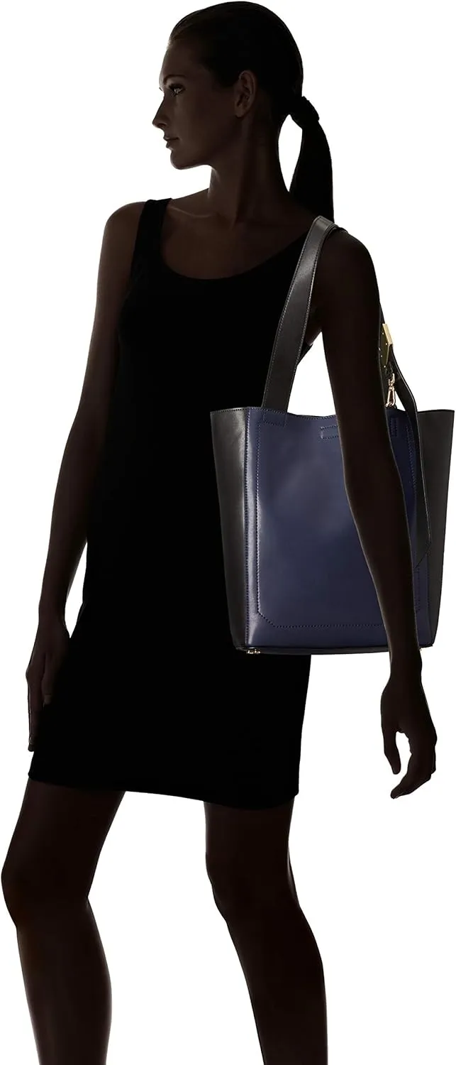Calvin Klein Karsyn Nappa Leather Belted North/South Tote