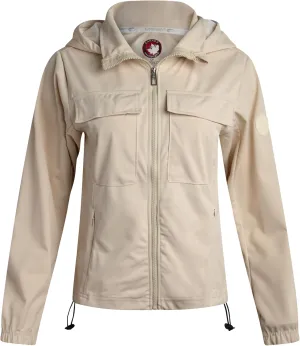 CANADA WEATHER GEAR Women's Softshell Jacket - Full Zip Up Hoodie Coat with Pockets and Adjustable Bungee Cord (Sizes: S-2XL)
