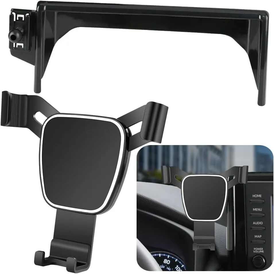 Car Phone Holder for 2019-2025 Toyota RAV4 LX XLE, Hybrid LE SE Woodland, Prime SE Auto Accessories Navigation Bracket Interior Decoration Mobile Cell Mount Case