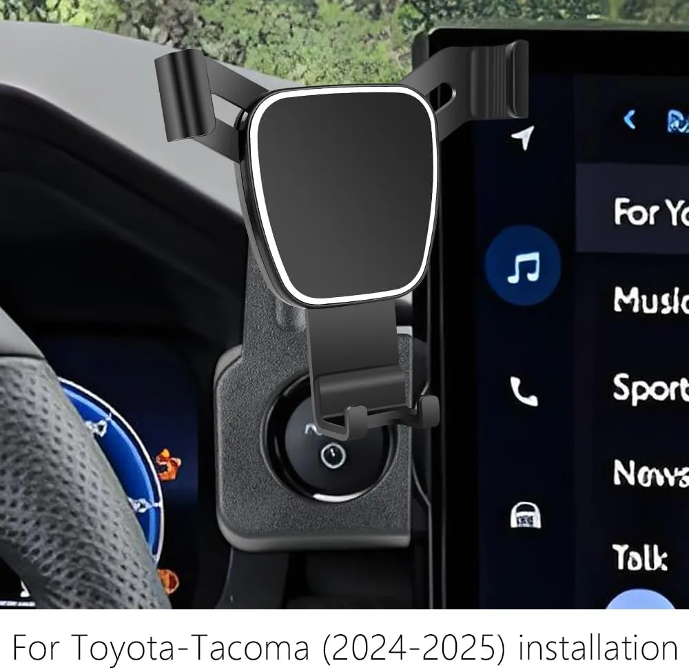 Car Phone Holder for Toyota Tacoma 2024 2025 Limited，TRD Pro，Trailhunter【14-inch Screen】 Auto Accessories Navigation Bracket Interior Decoration Dash Board Mobile Cell Phone Mount case