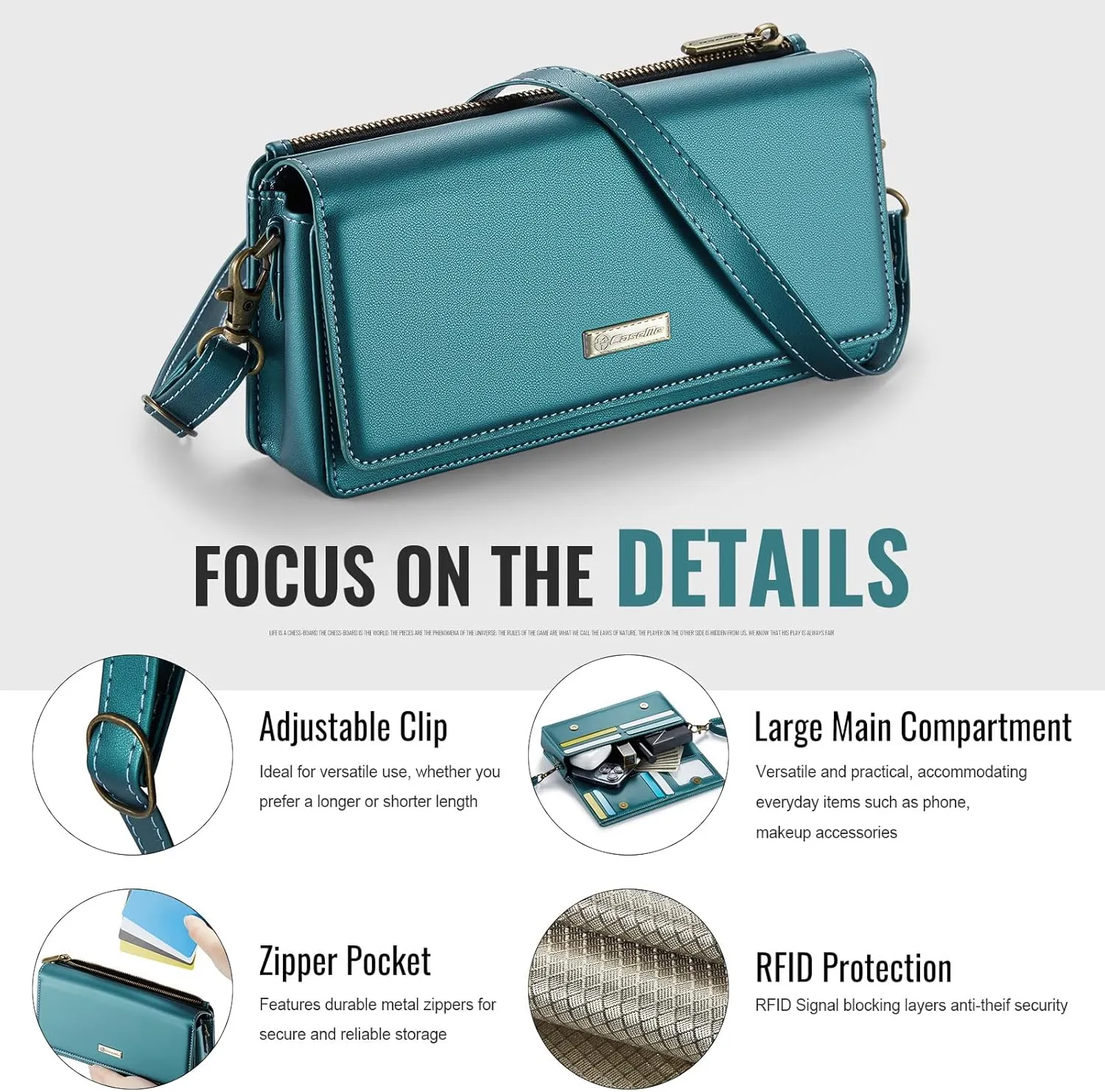 CaseMe Crossbody Small Cell Phone Bag for Women