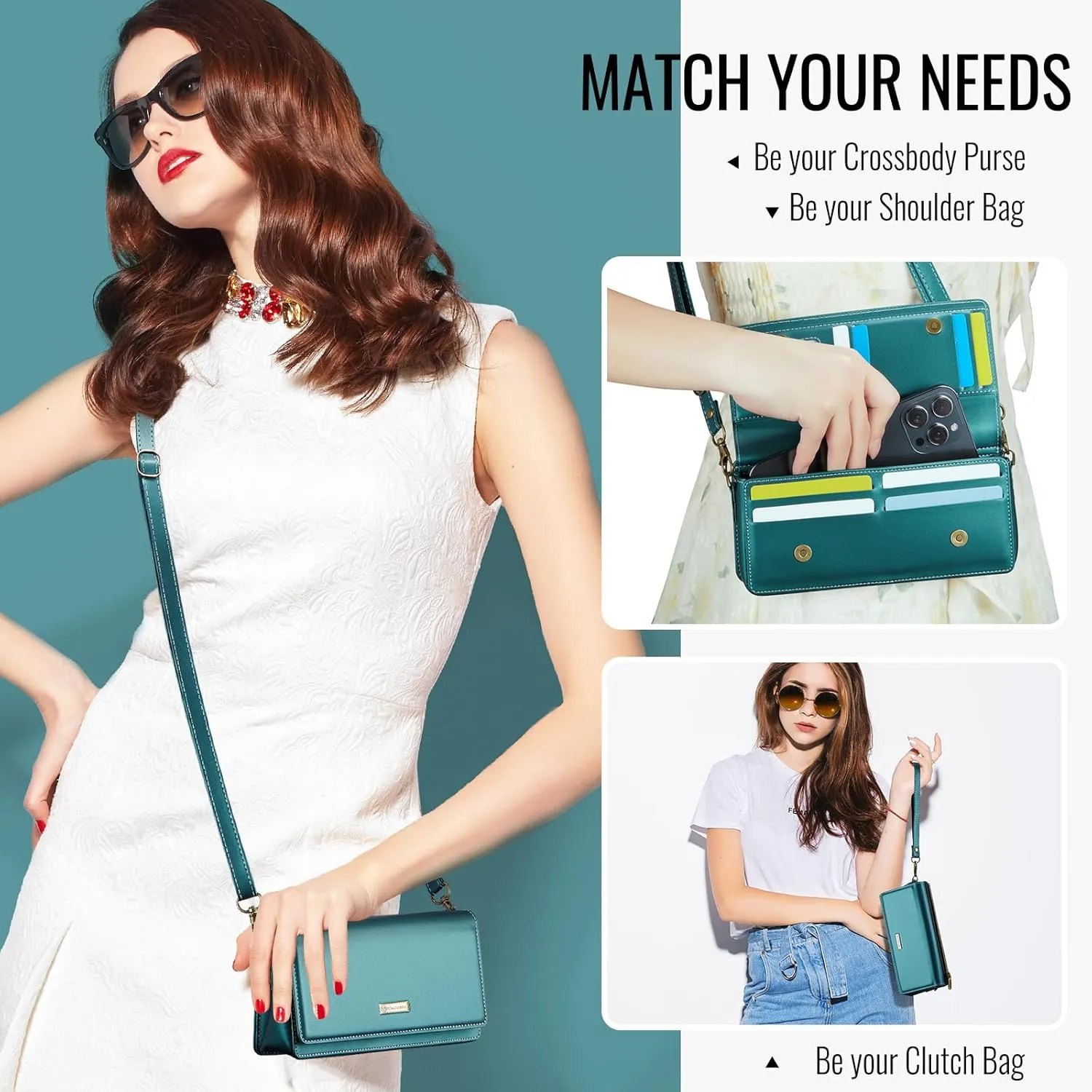 CaseMe Crossbody Small Cell Phone Bag for Women