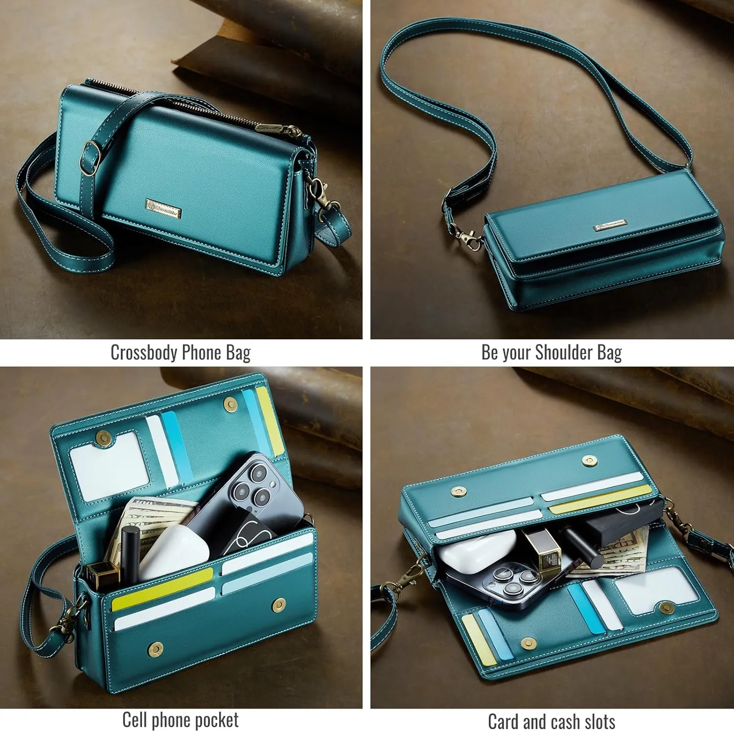 CaseMe Crossbody Small Cell Phone Bag for Women