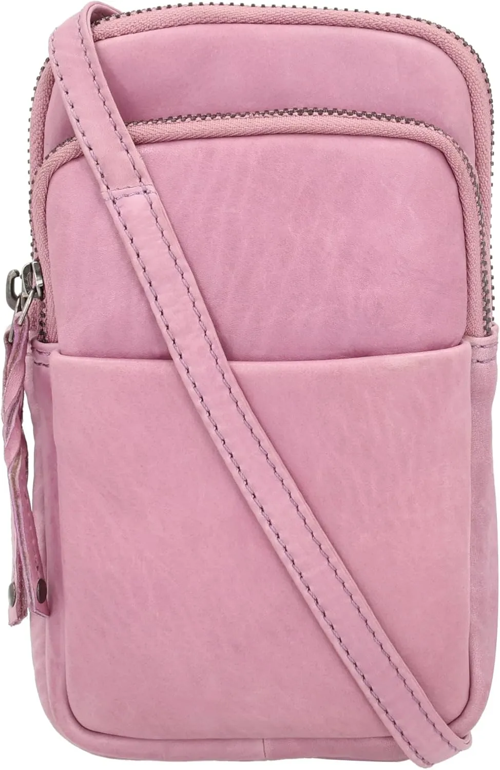 Cell Phone Carrying Case Shay Leather RFID Crossbody Bag