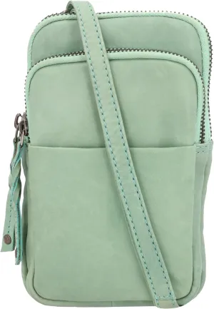 Cell Phone Carrying Case Shay Leather RFID Crossbody Bag