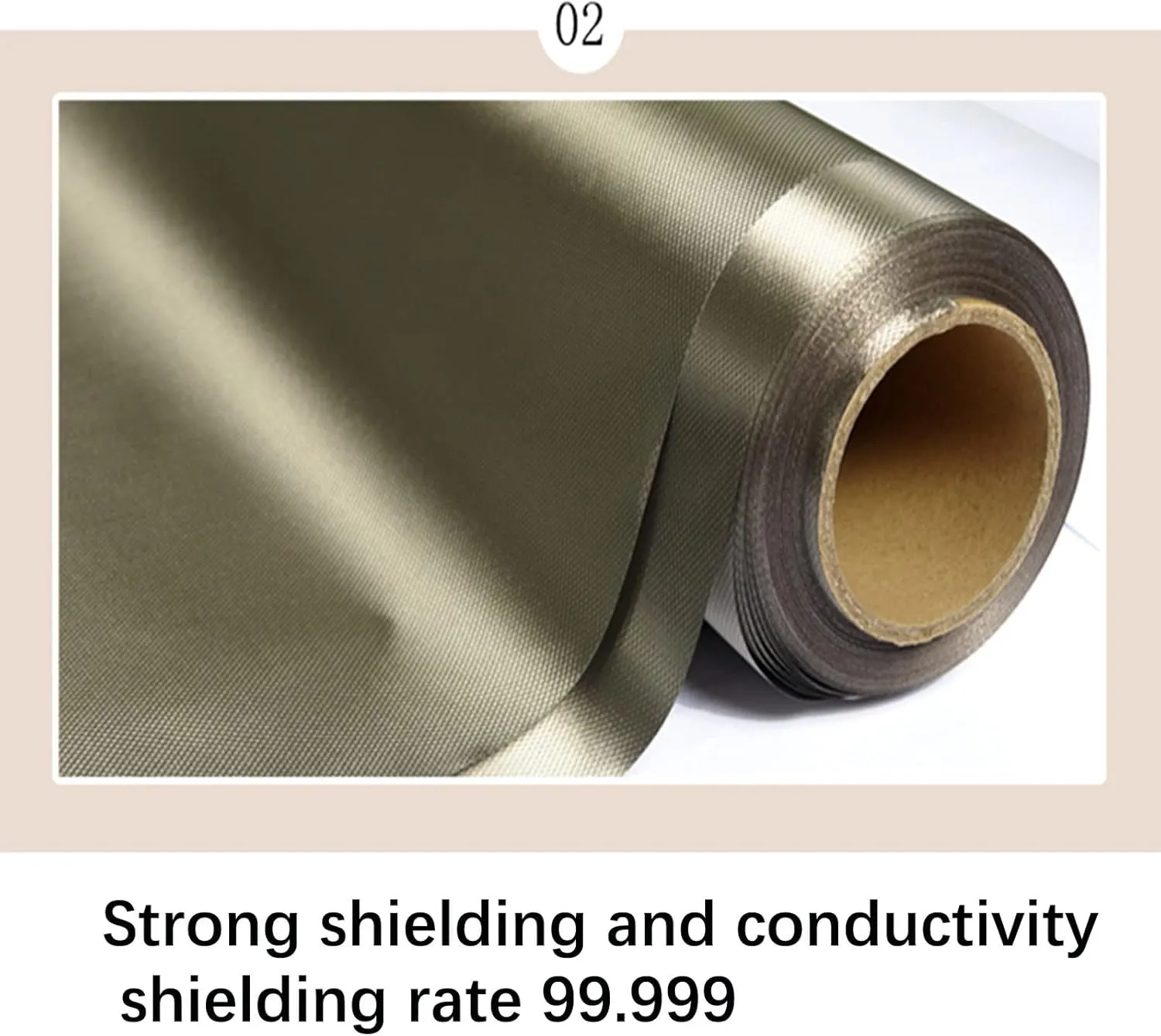 Cell Phone Signal Blocking，EMF Shielding Radiation-Proof Clothing Fabrics Electromagnetic Wave Shielding Material with Good Resistance to Radiation (Color : Silver, Size : 2x1.1m)
