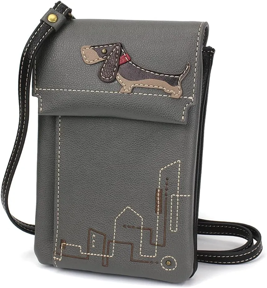 CHALA RFID Criss Crossbody Cell Phone Purse - Women Faux Leather Xbody Handbag with Adjustable Strap