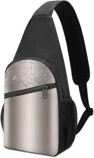 Champagne Shimmer Sparkle Flutter Butterfly Unisex Chest Bag