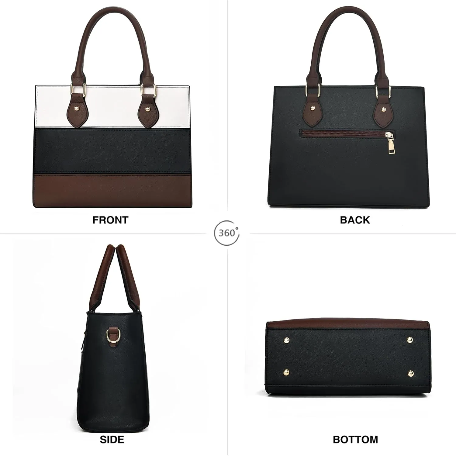 CHICAROUSAL Crossbody Purses and Handbags for Women PU Leather Tote Top Handle Satchel Shoulder Bags