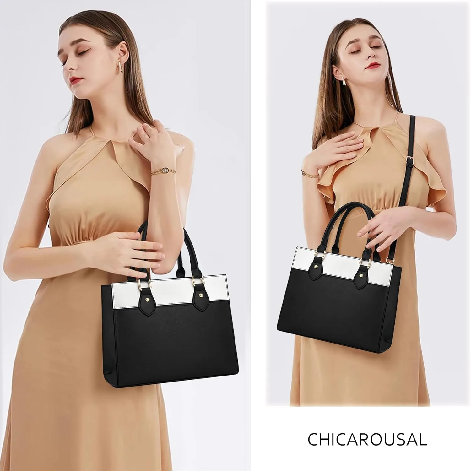 CHICAROUSAL Crossbody Purses and Handbags for Women PU Leather Tote Top Handle Satchel Shoulder Bags