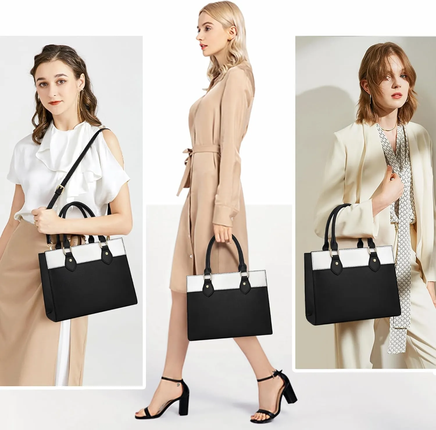 CHICAROUSAL Crossbody Purses and Handbags for Women PU Leather Tote Top Handle Satchel Shoulder Bags