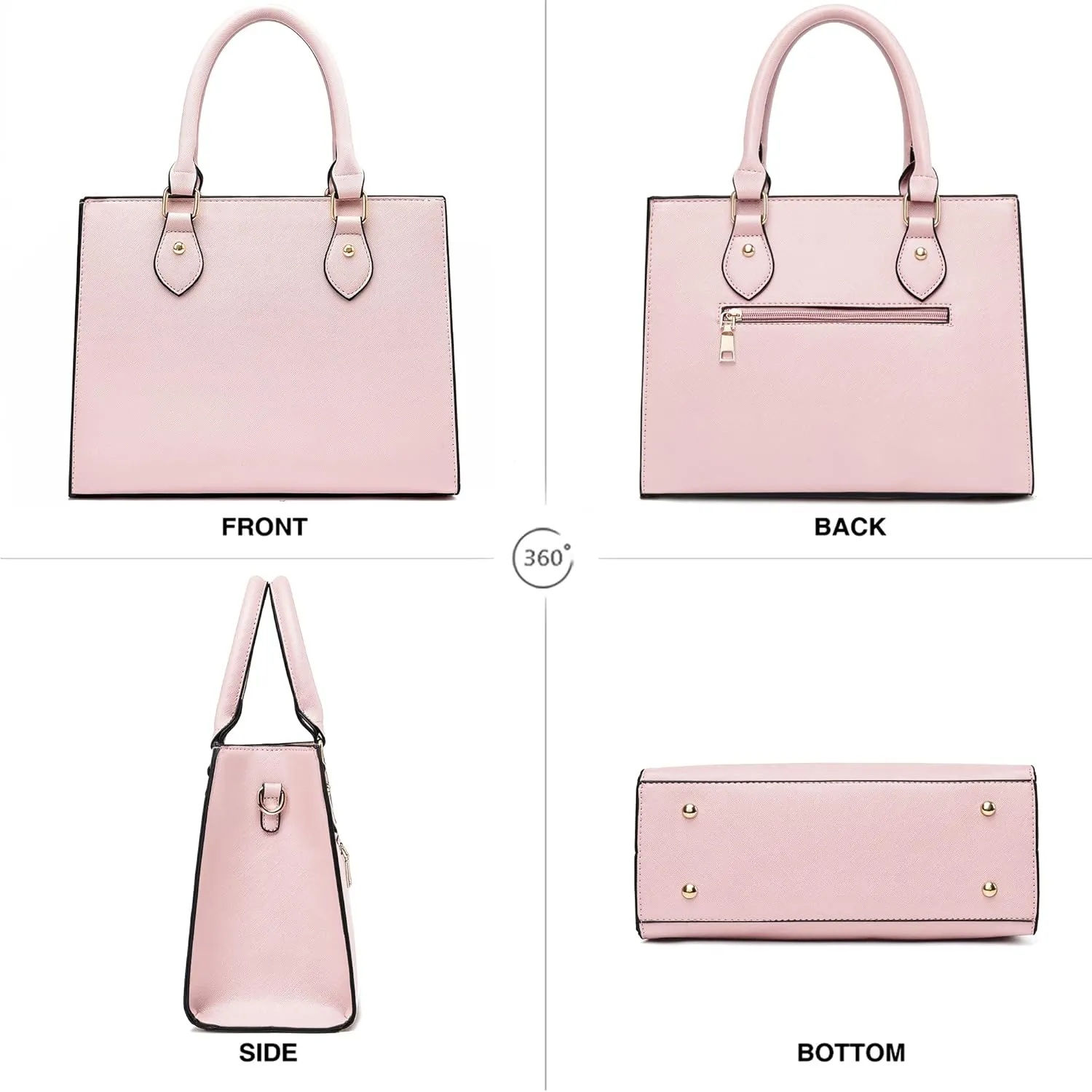 CHICAROUSAL Crossbody Purses and Handbags for Women PU Leather Tote Top Handle Satchel Shoulder Bags