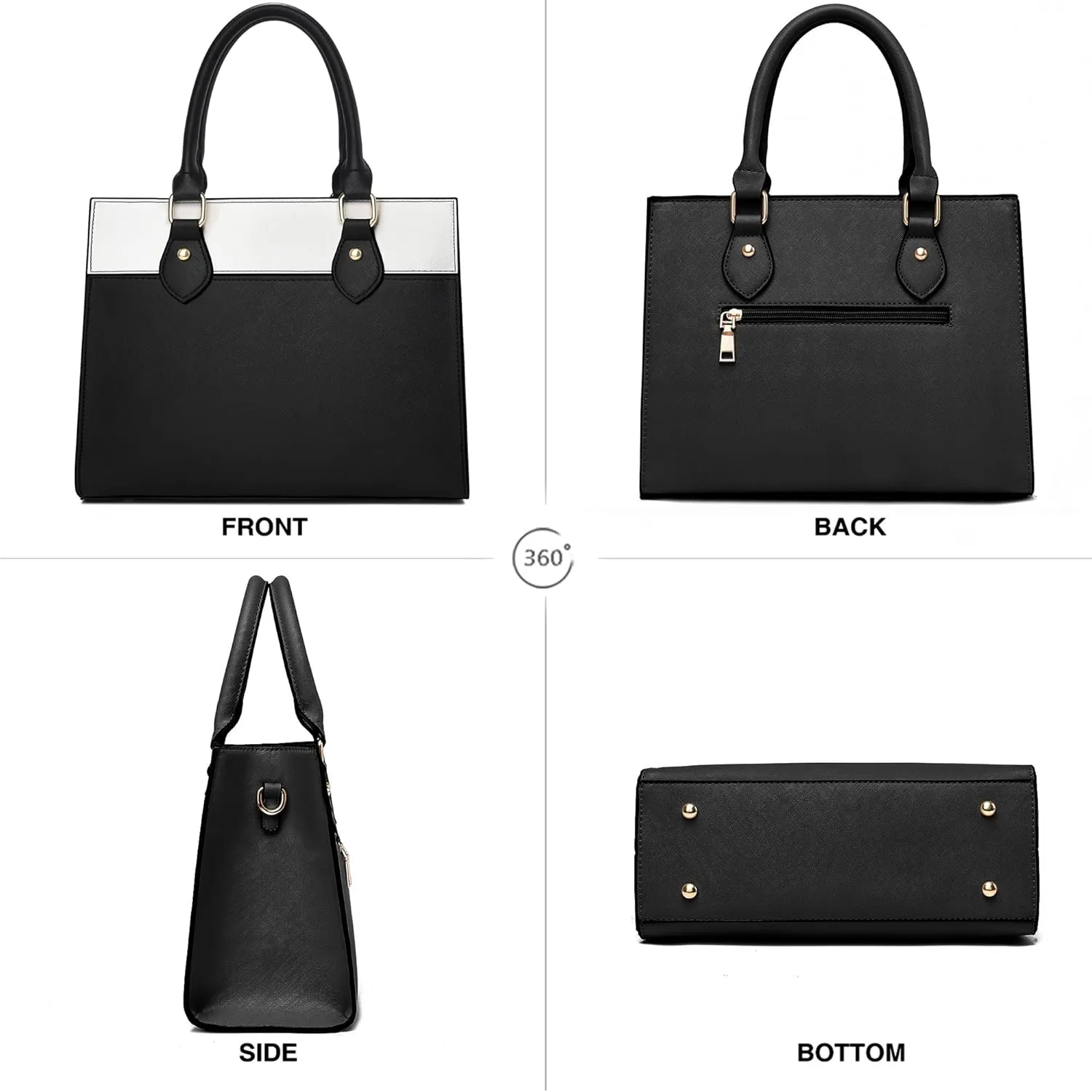 CHICAROUSAL Crossbody Purses and Handbags for Women PU Leather Tote Top Handle Satchel Shoulder Bags