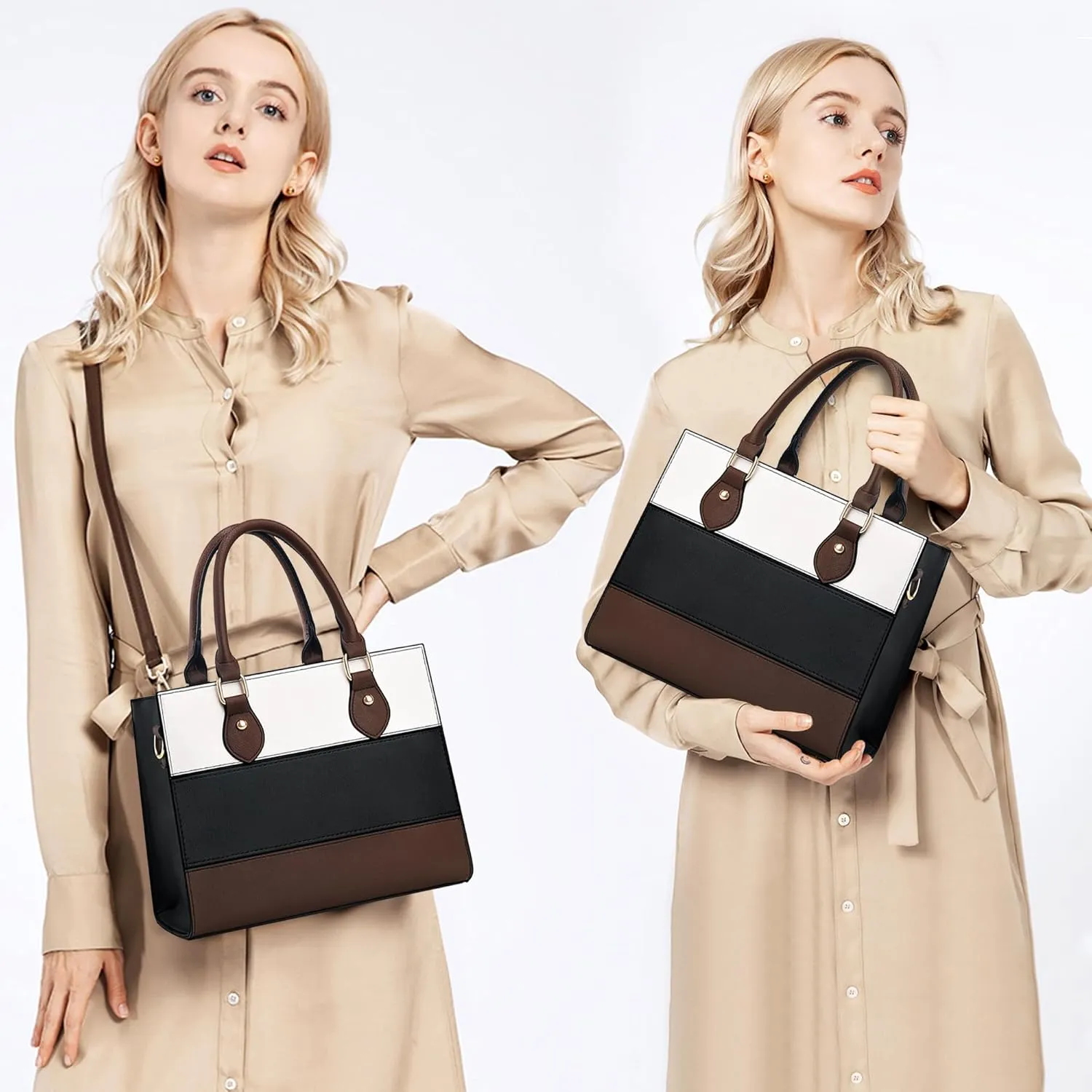 CHICAROUSAL Crossbody Purses and Handbags for Women PU Leather Tote Top Handle Satchel Shoulder Bags