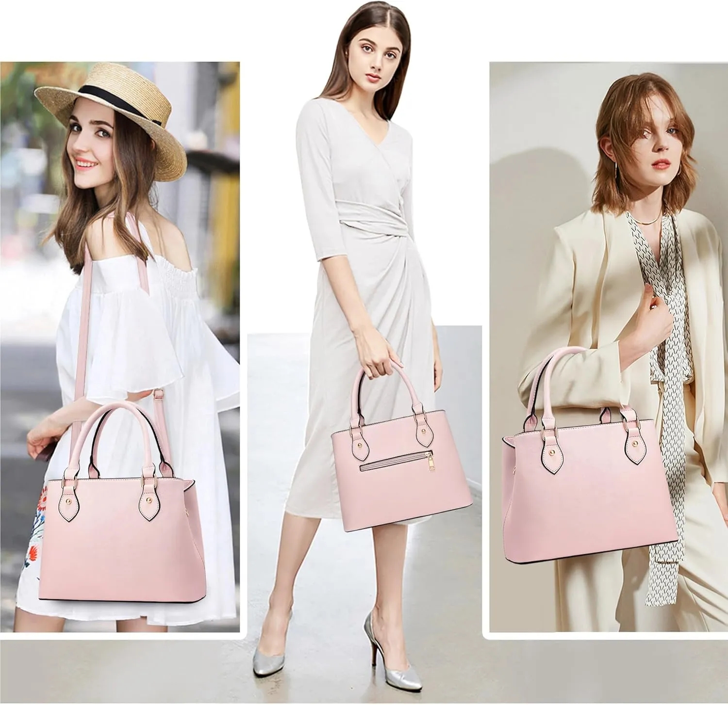 CHICAROUSAL Purses and Handbags for Women Leather Crossbody Bags Women's Tote Shoulder Bag